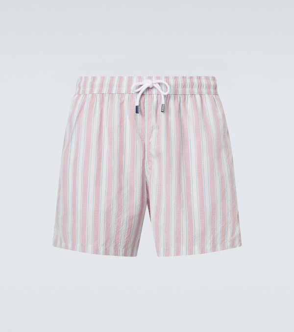  Fedeli Fedeli Madeira Striped Swim Trunks 