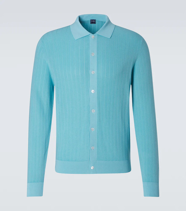  Fedeli Fedeli Matheus Ribbed-knit Cotton Cardigan 