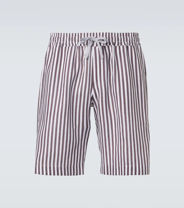  Fedeli Fedeli Striped Linen Shorts 