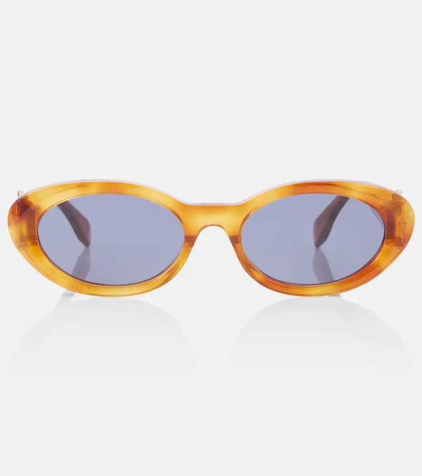  Fendi Fendi Ff Diamonds Oval Sunglasses 