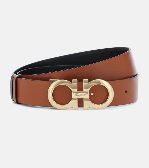  Ferragamo Ferragamo Gancini Reversible Leather Belt 