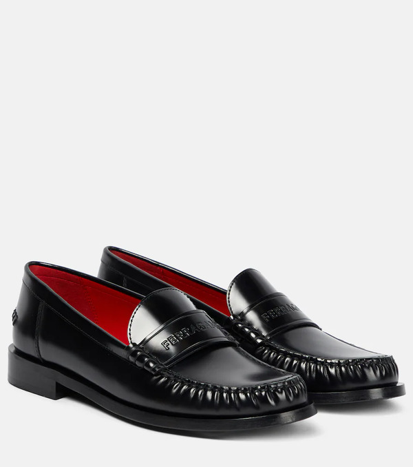  Ferragamo Ferragamo Irina Leather Loafers 