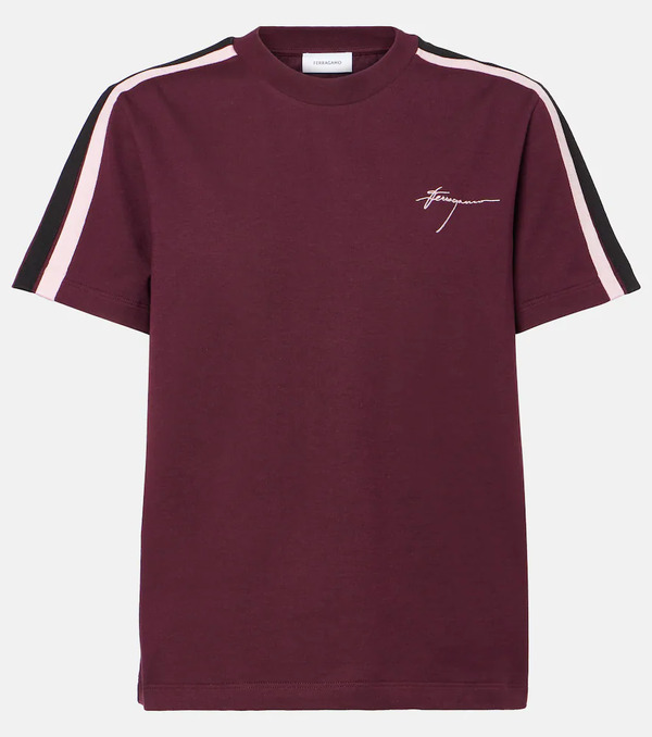  Ferragamo Ferragamo Logo Cotton Jersey T-shirt 