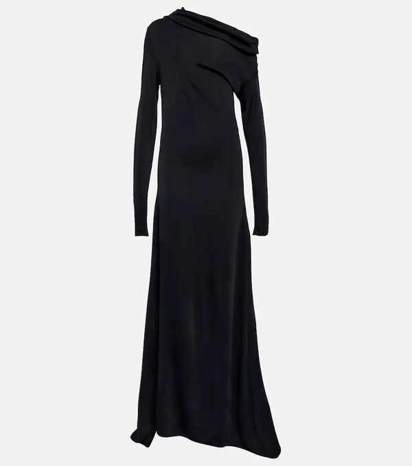  Ferragamo Ferragamo One-shoulder Jersey Gown 
