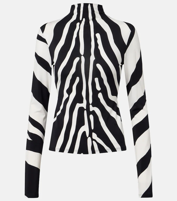  Ferragamo Ferragamo Zebra-print Top 