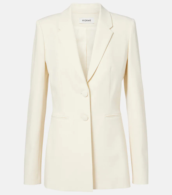  Fforme Fforme Bennet Wool-blend Crepe Blazer 
