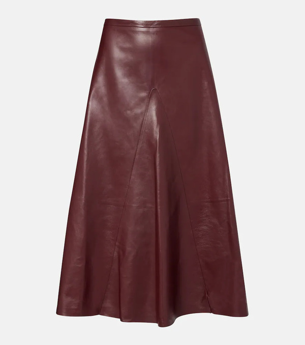  Fforme Fforme Leather Midi Skirt 