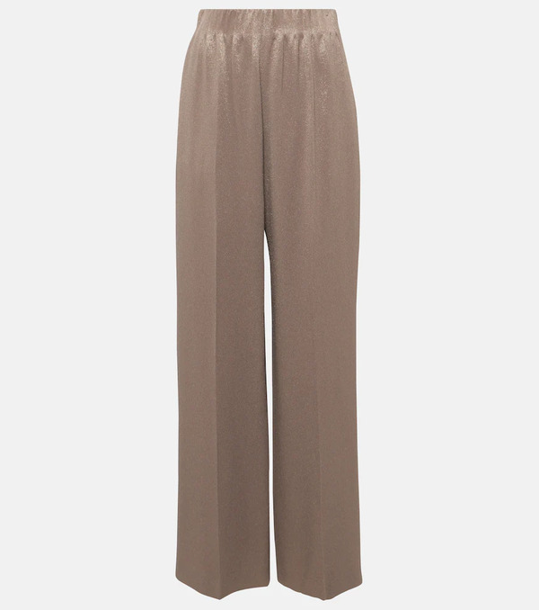  Fforme Fforme Maud High-rise Metallic Wide-leg Pants 