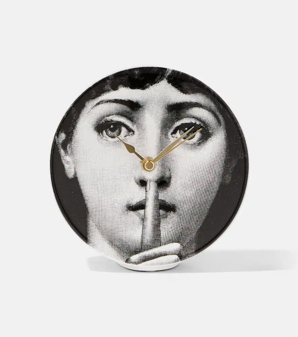  Fornasetti Fornasetti Silenzio Ceramic Table Clock 
