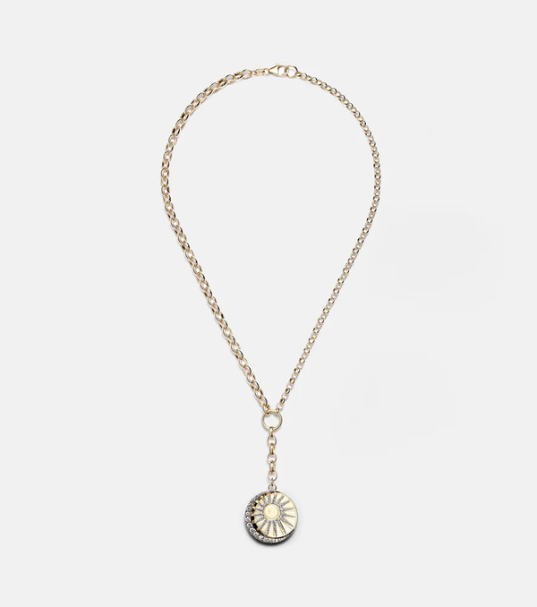  Foundrae Foundrae Balance 18kt Gold Chain Necklace With Diamonds 