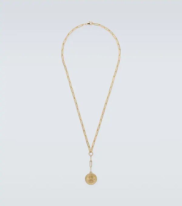  Foundrae Foundrae Karma 18kt Gold Chain Necklace With Diamond 