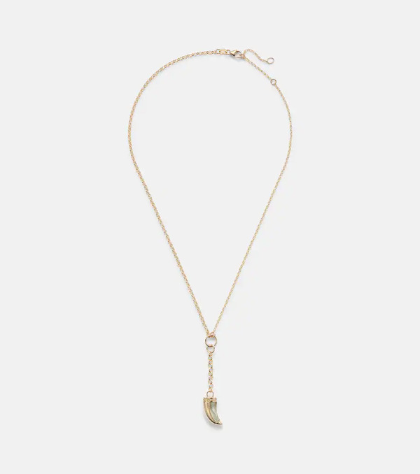  Foundrae Foundrae 18kt Gold Necklace With Prasiolite 