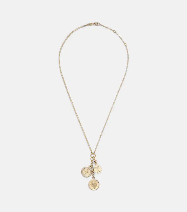  Foundrae Foundrae 18kt Gold Pendant Necklace With Diamonds 