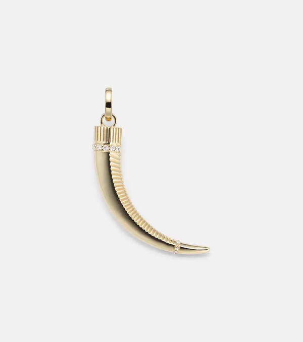  Foundrae Foundrae 18kt Gold Pendant With Diamonds 