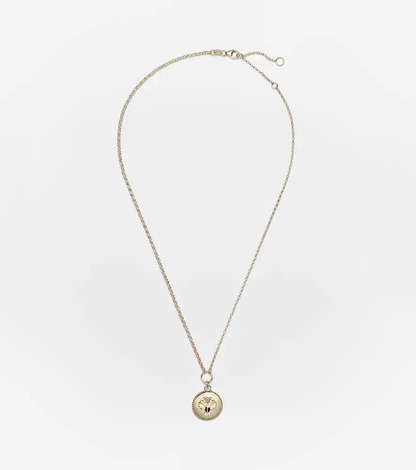  Foundrae Foundrae Protection 18kt Gold Chain Necklace With Diamonds 