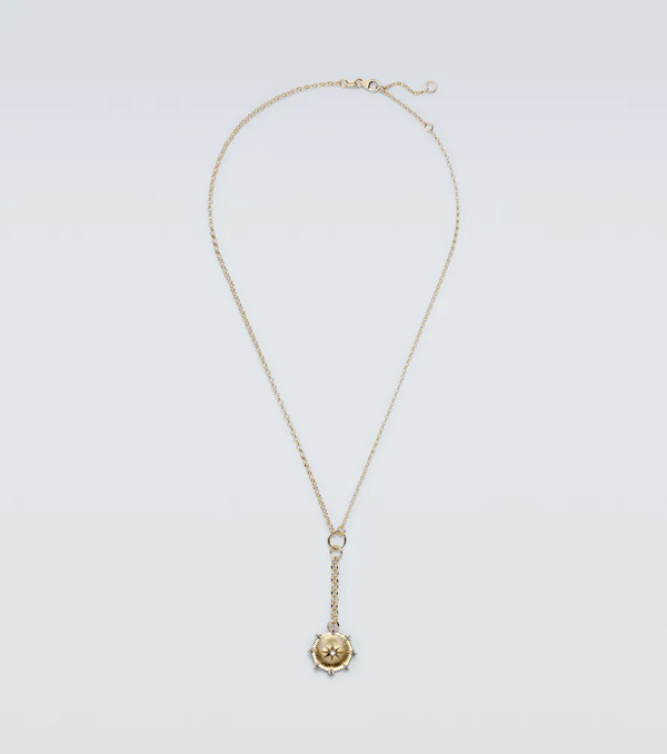 Foundrae Foundrae Spark 18kt Gold Pendant Necklace With Diamonds 