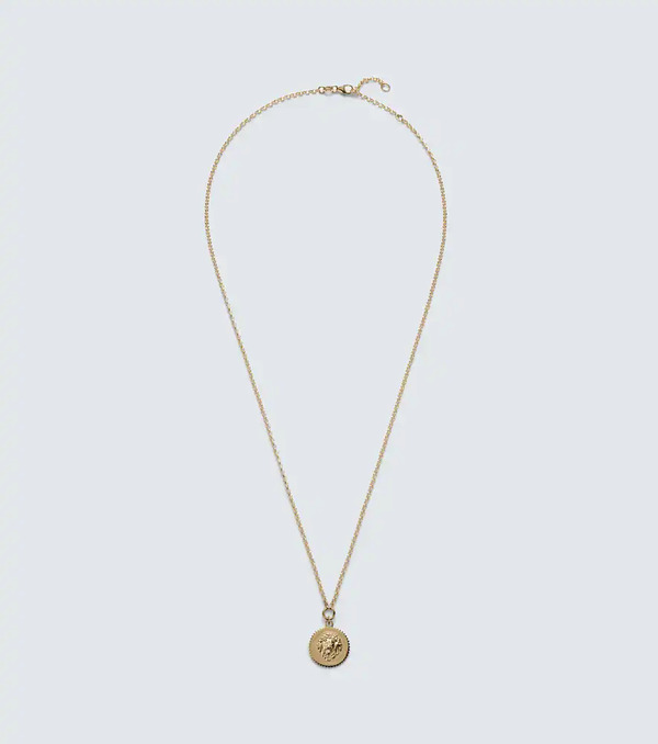  Foundrae Foundrae Strength Small 18kt Gold Pendant Necklace With Diamond 