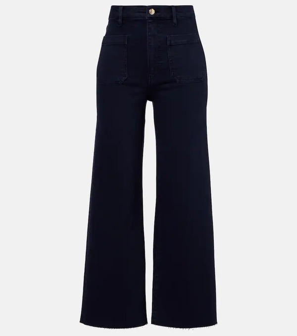  Frame Frame Anchor High-rise Ankle Wide-leg Jeans 