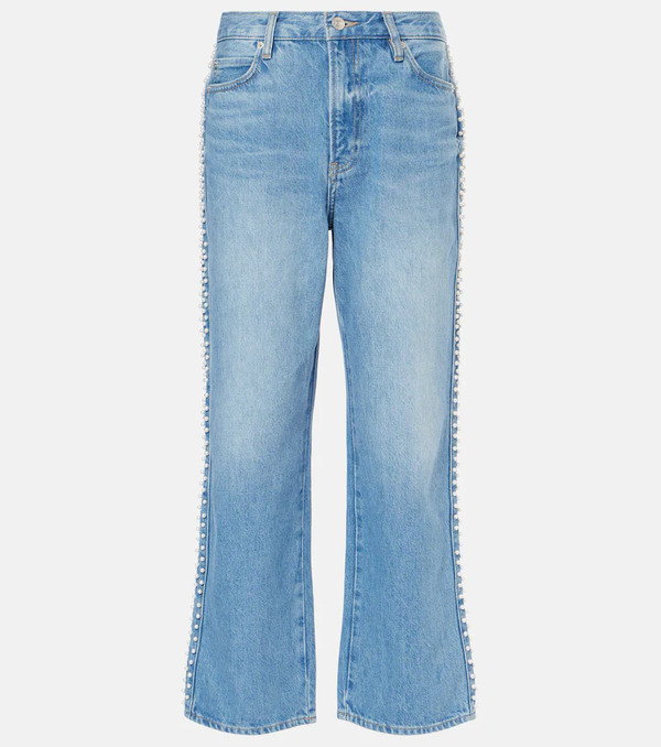  Frame Frame Atelier Le Jane Embellished Cropped Jeans 