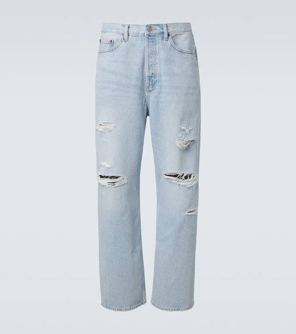  Frame Frame Baggy Distressed Wide-leg Jeans 
