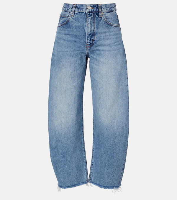  Frame Frame Bubble Cropped Barrel-leg Jeans 