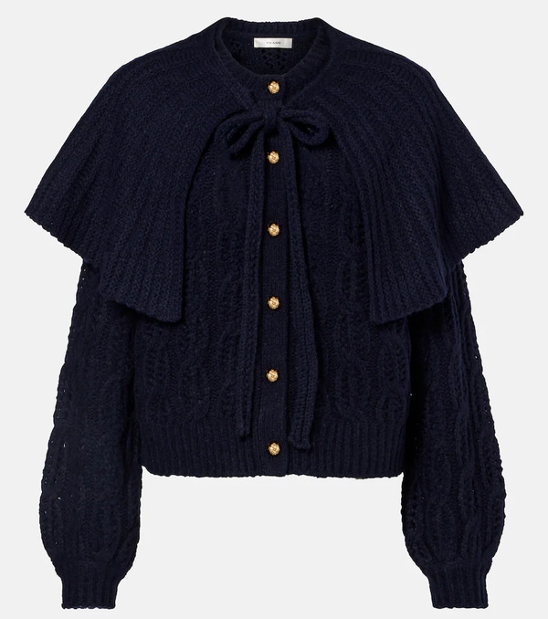  Frame Frame Caped Wool-blend Cardigan 
