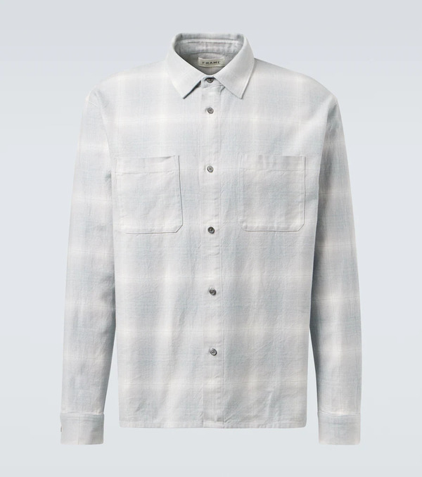  Frame Frame Checked Cotton Overshirt 