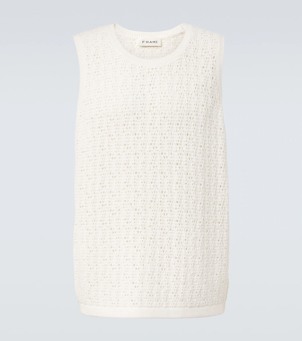  Frame Frame Crochet Cotton-blend Tank Top 
