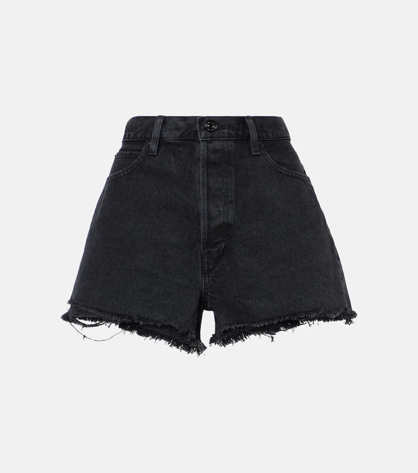  Frame Frame Frayed Denim Shorts 