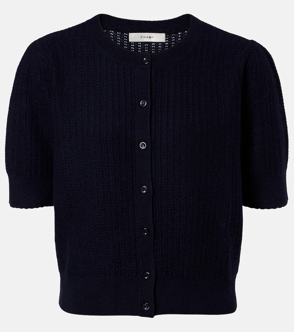  Frame Frame Ladder Pointelle Cashmere Cardigan 