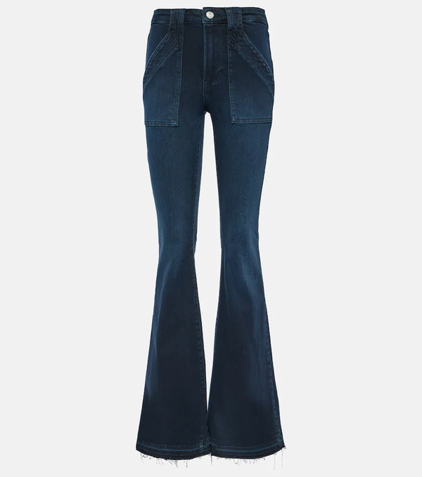 Frame Frame Le High Flare Trapunto High-rise Flared Jeans 