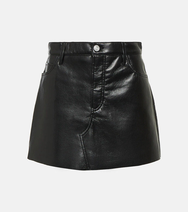  Frame Frame Le High 'n' Tight Leather Miniskirt 