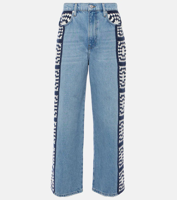  Frame Frame Le Jane Crop Crochet Straight Jeans 