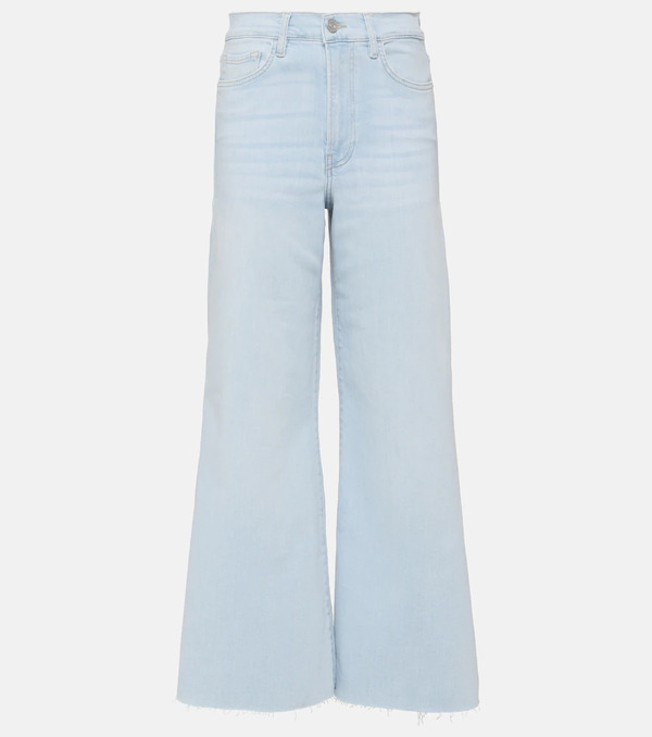  Frame Frame Le Palazzo Cropped Wide-leg Jeans 