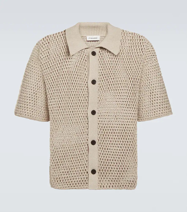  Frame Frame Open-knit Cotton Cardigan 