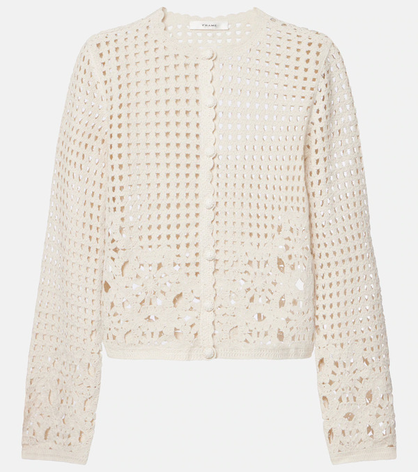  Frame Frame Postcard Crochet Cotton Cardigan 