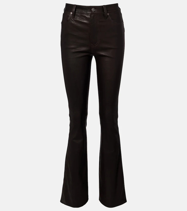  Frame Frame Reboot Crop Leather Bootcut Pants 