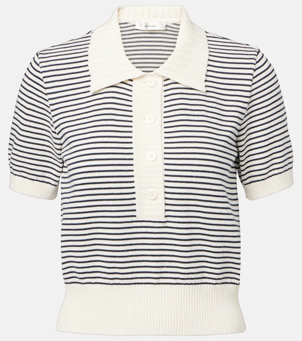  Frame Frame Striped Cotton Polo Shirt 