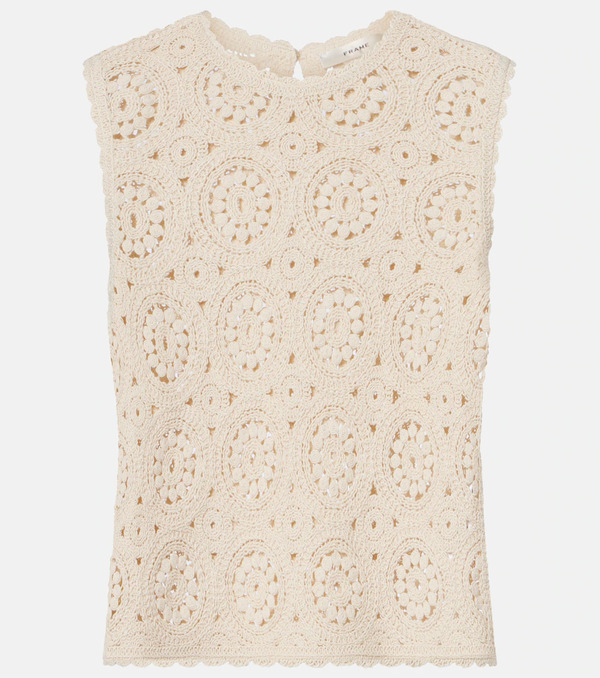  Frame Frame The Crochet Cotton Top 