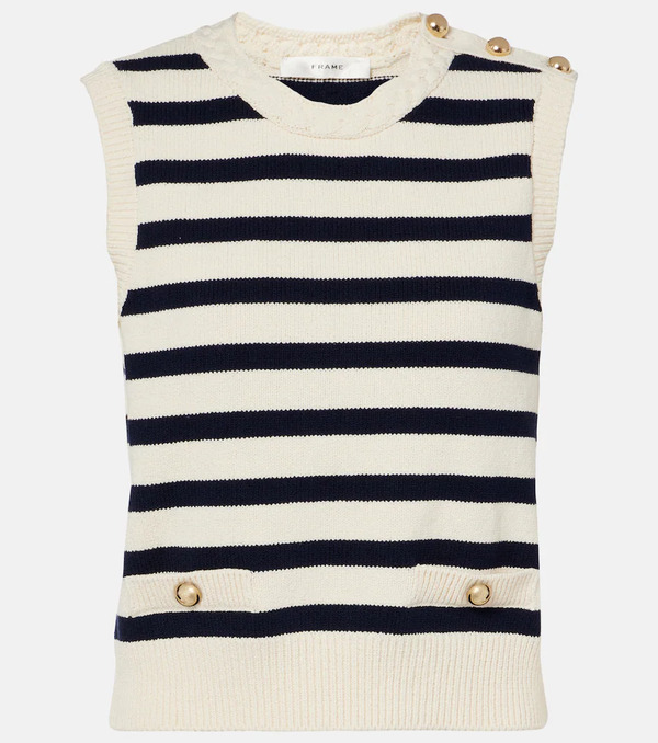  Frame Frame The Harbor Cotton-blend Sweater Vest 