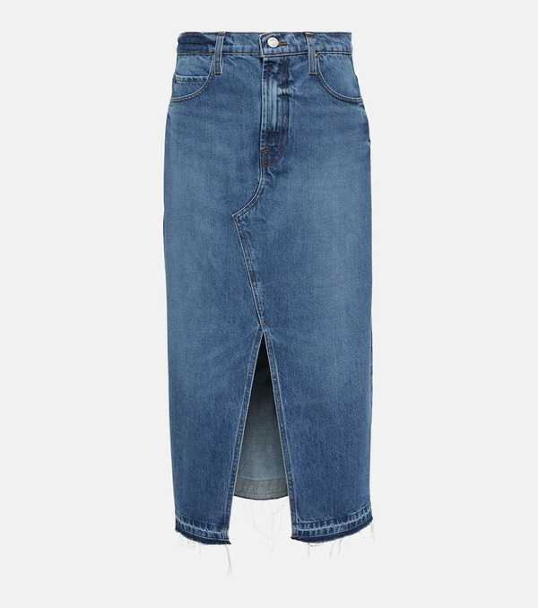  Frame Frame The Midaxi Denim Midi Skirt 