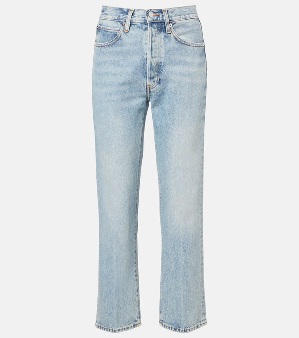  Frame Frame The Vertical Crop High-rise Straight Jeans 