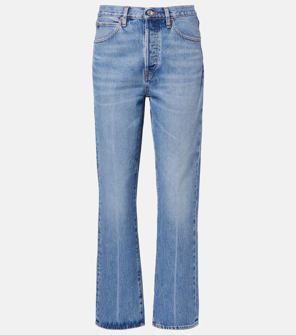  Frame Frame Vertical Crop Straight Jeans 