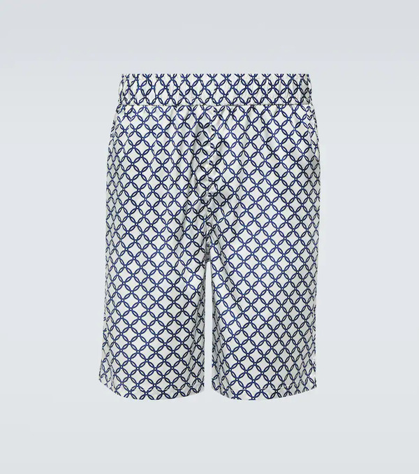  Frescobol Carioca Frescobol Carioca Palma Printed Silk-blend Shorts 