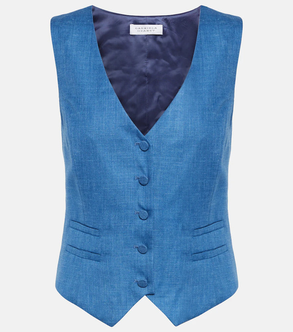  Gabriela Hearst Gabriela Hearst Coleridge Wool-blend Vest 