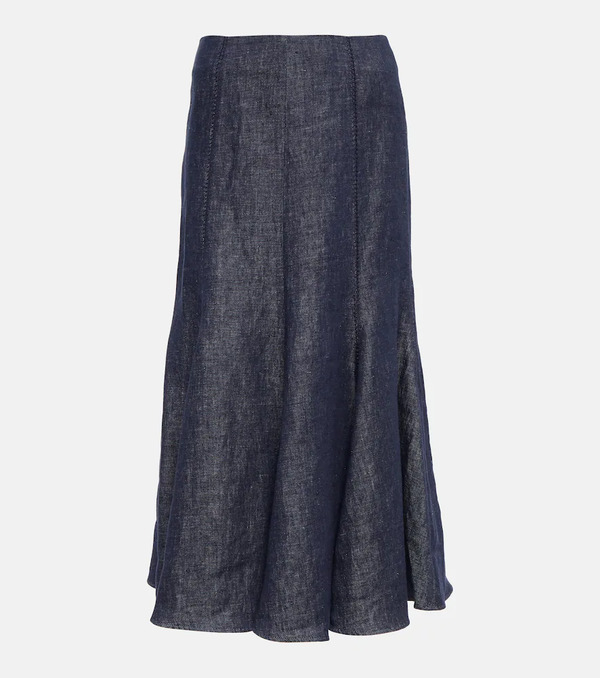  Gabriela Hearst Gabriela Hearst Linen Maxi Skrit 