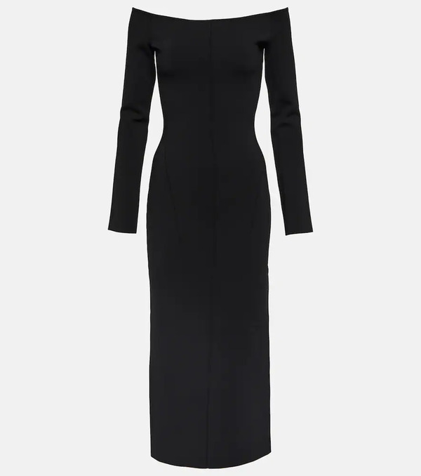  Galvan Galvan Aphrodite Off-shoulder Midi Dress 