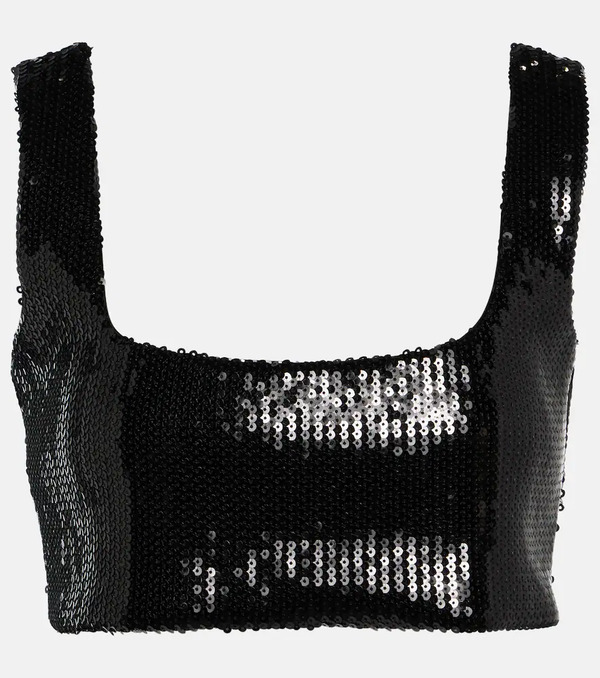  Galvan Galvan Beating Heart Sequin Top 