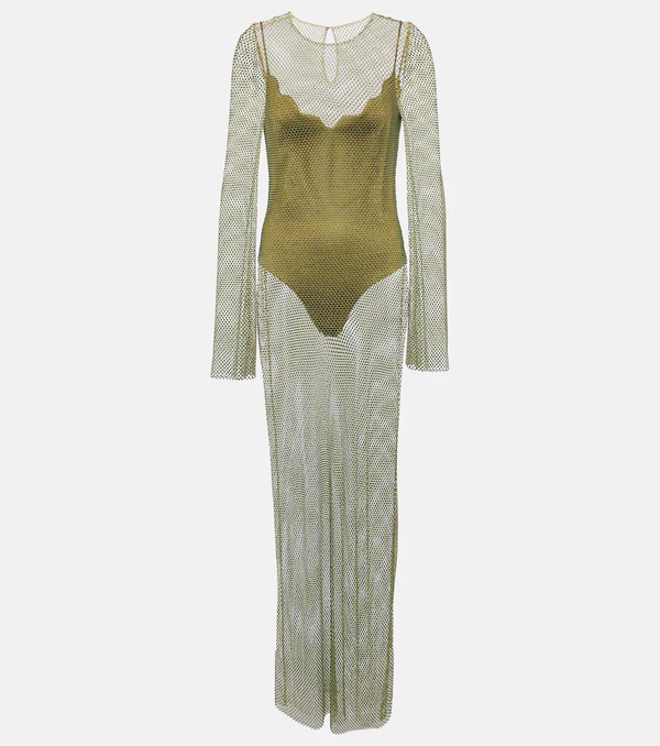  Galvan Galvan Gloria Crystal-embellished Maxi Dress 