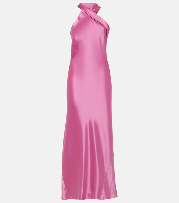  Galvan Galvan Pandora Satin Maxi Dress 